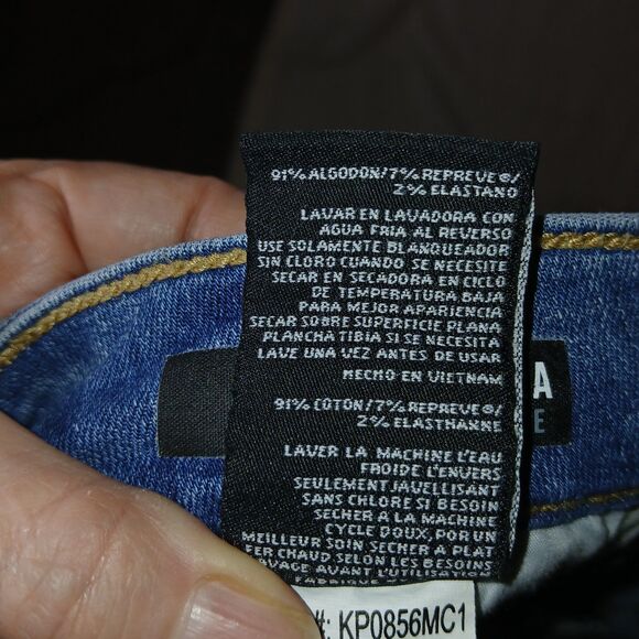 Kut Women's Stella Blue Jeans Raw Hem Wide Leg Size 6 Comfort Everyday Wear - Picture 15 of 16